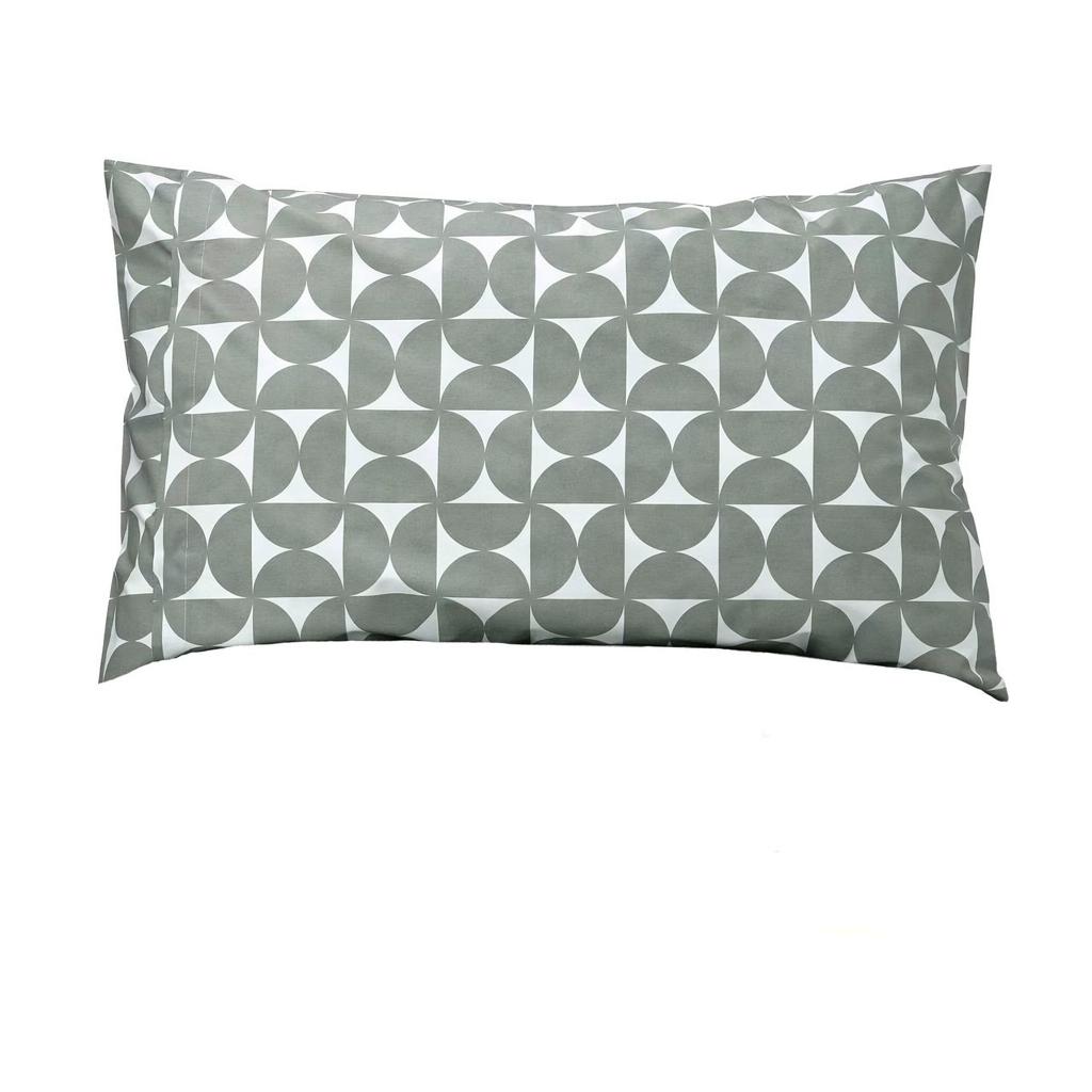 Наволочка ЭНЕЙЛИКА с пуговицами (ИКЕА ÄNGSNEJLIKA) 50x70, серо-зеленый, перкаль KL-367555