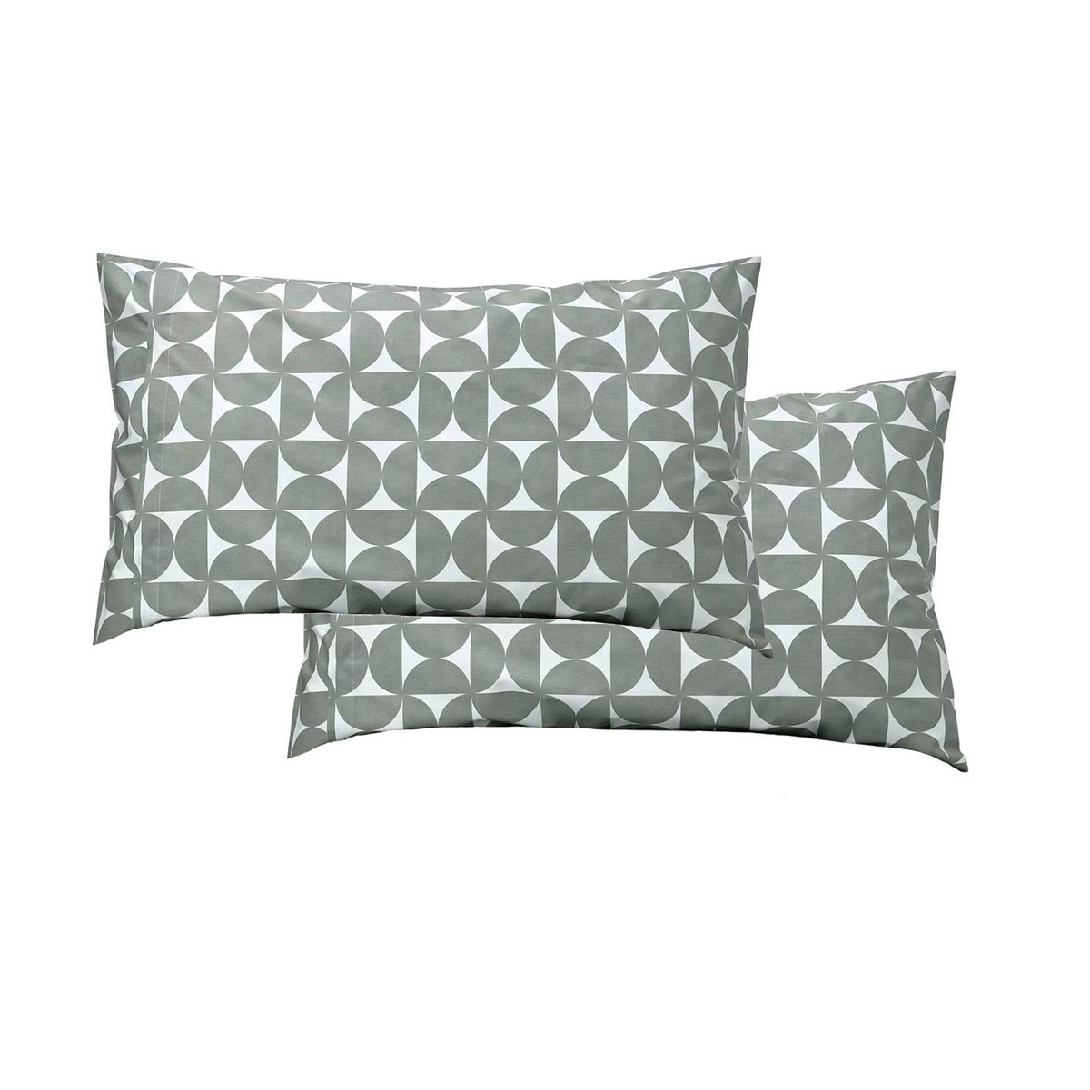 Наволочки 2 шт ЭНЕЙЛИКА (ИКЕА ÄNGSNEJLIKA) 50x70, серо-зеленый, перкаль KL-6735169