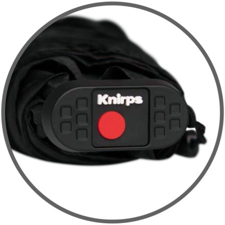 Зонт Knirps механический X4U в кейсе BLACK WITH BLACK COATING 95 6030 10012. Интернет магазин Гранд Багаж 
