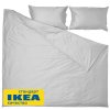 Пододеяльник 2-сп., 2 наволочки с ушками ПЕРСЕЯ (ИКЕА ПЕРСИЯ) 200x200/50x70, светло-серый однотонный, сатин, лиоцелл KL-77738929. Интернет магазин Гранд Багаж 