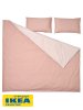 Пододеяльник 2-сп., 2 наволочки САНТАЛИЯ (ИКЕА STRANDTALL) 200x200/50x70, розовый, перкаль KL-20230569. Интернет магазин Гранд Багаж 