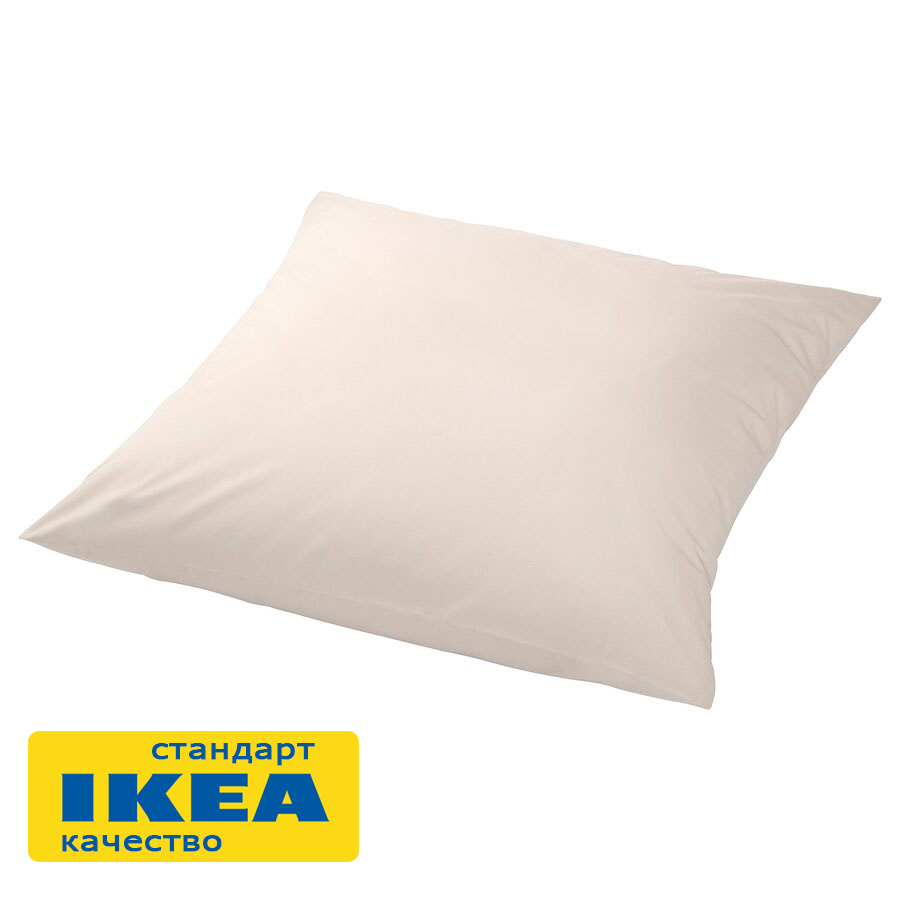 Наволочка УЛЬВИДОРО (ИКЕА УЛЛЬВИДЕ) 70x70, светло-бежевый, поплин KL-70500301