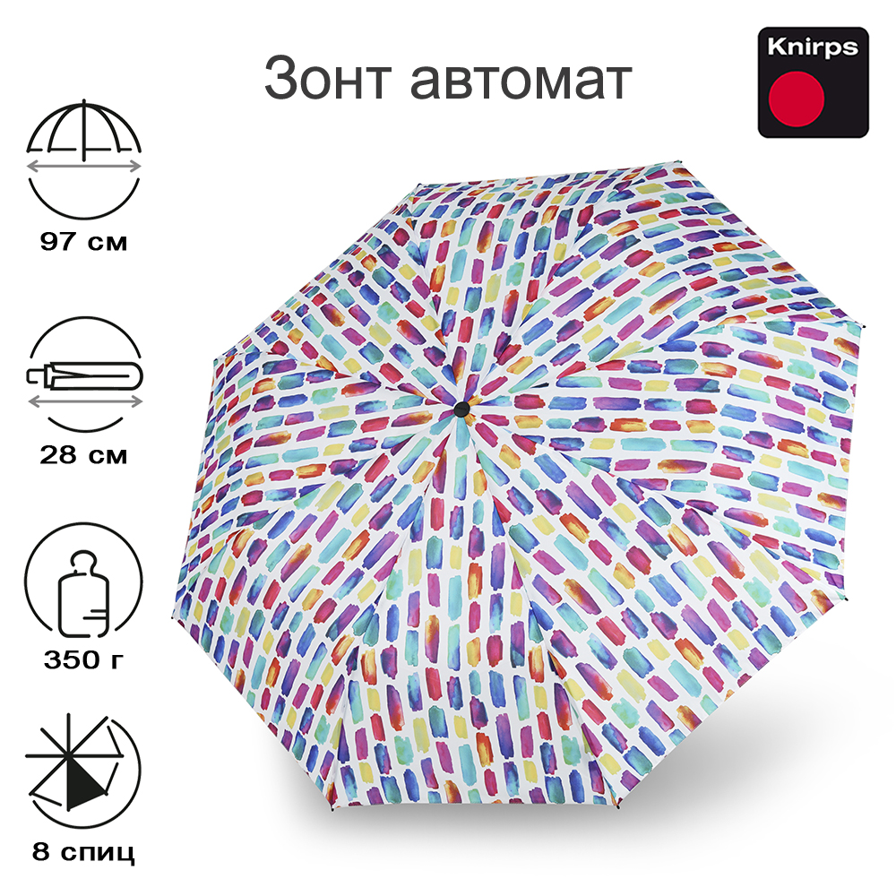 Зонт Knirps автомат A.200 Medium Duomatic CREATE CRYSTAL 95 7201 8543
