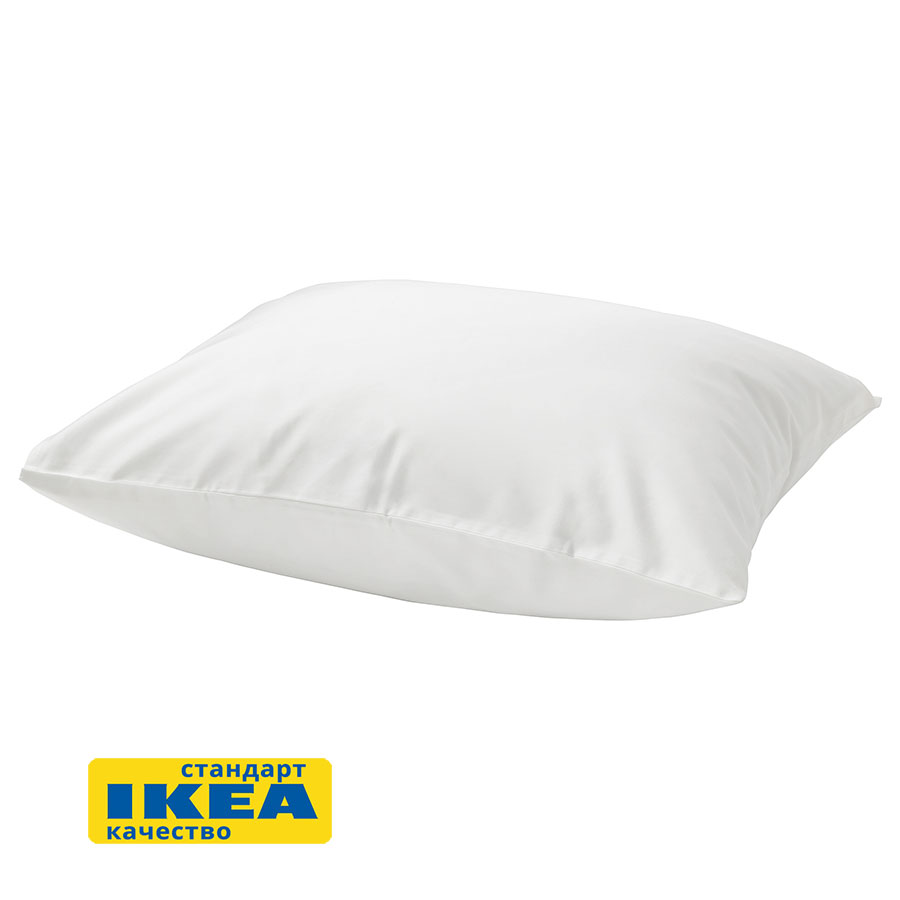 Наволочка НАТЕСМИО (ИКЕА НАТТЭСМИН) 50x70, белый, сатин KL-90343683