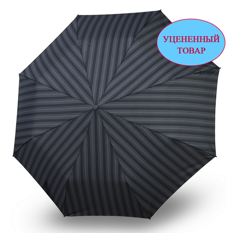 Зонт автомат Knirps T.260 Medium Duomatic Crook Handle 2LINE UP BLACK ECOREPEL 95 3260 8499-uc