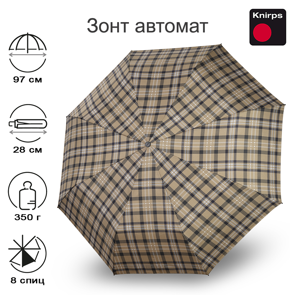 Зонт Knirps автомат A.200 Medium Duomatic 2PICNIC 95 7201 8515