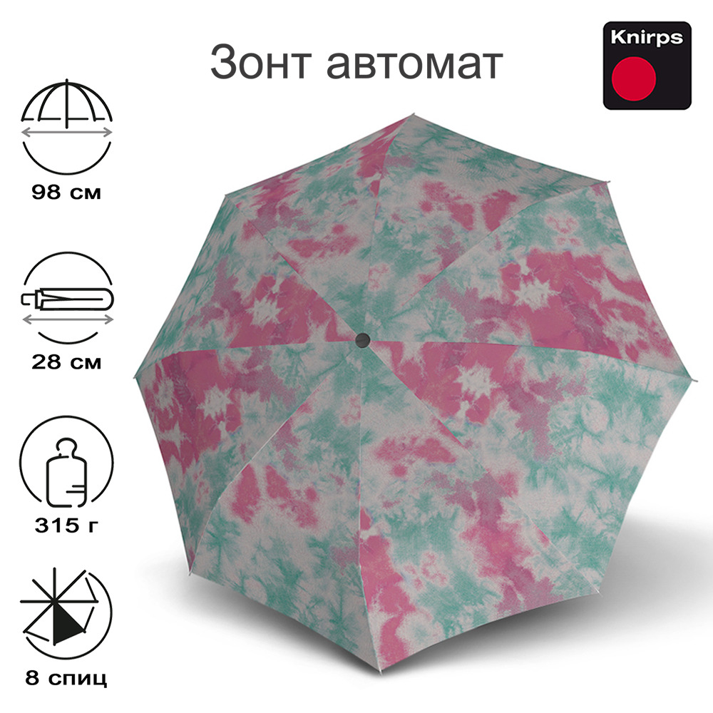 Зонт Knirps автомат T.200 Medium Duomatic NEWBATIK MINT 95 3201 8774