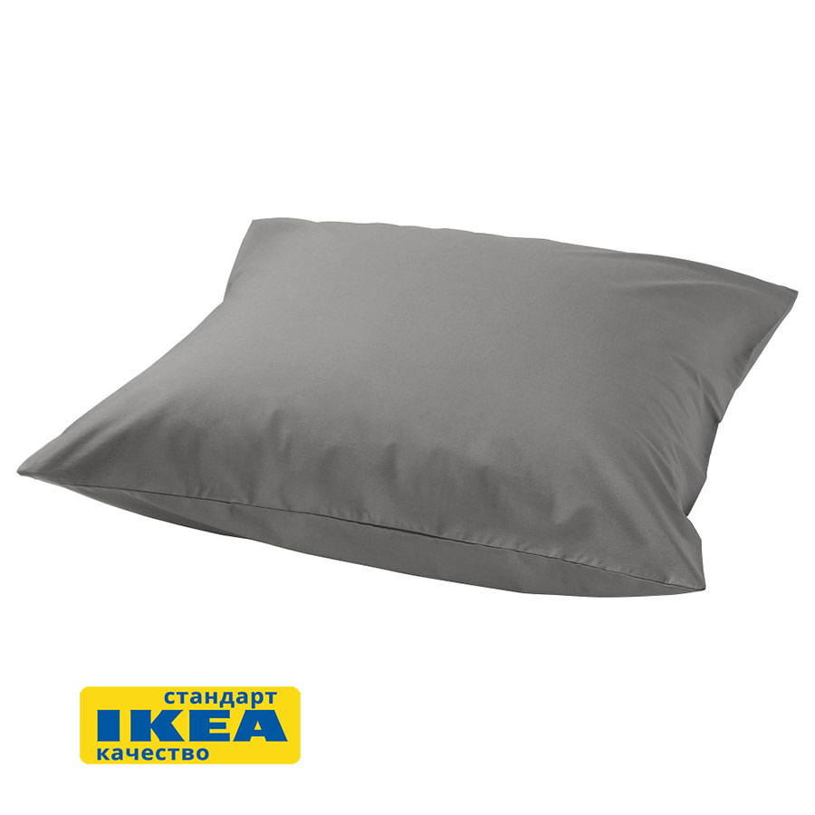 Наволочка УЛЬВИДОРО (ИКЕА УЛЛЬВИДЕ) 70x70, серый, поплин KL-50500302