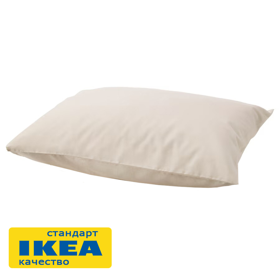 Наволочка УЛЬВИДОРО (ИКЕА УЛЛЬВИДЕ) 50x70, светло-бежевый, поплин KL-85956541