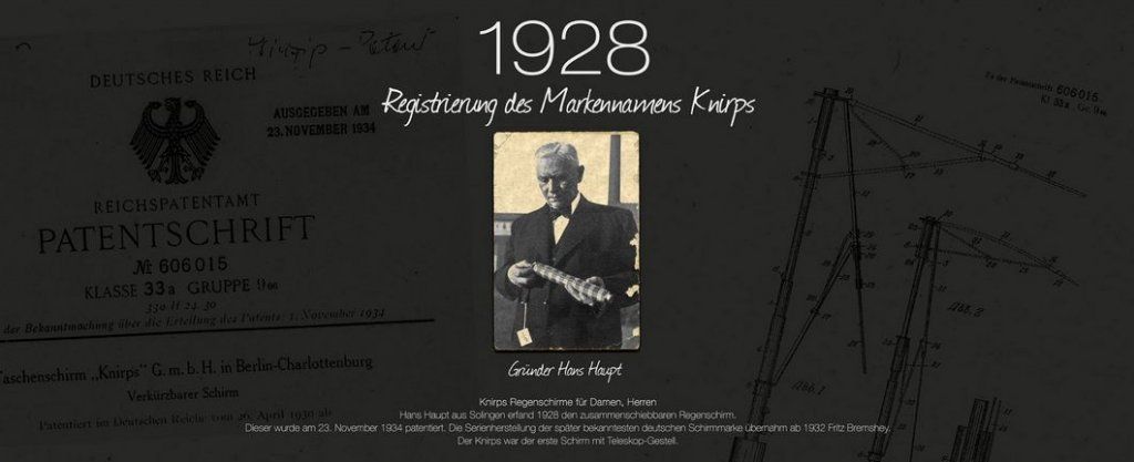 Ганс Хаупт - изобретатель складного зонта