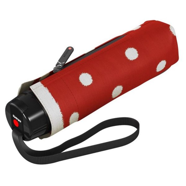 Зонт Knirps механический T.020 Small Manual DOT ART RED 95 3020 4903. Интернет магазин Гранд Багаж 
