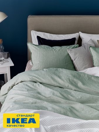 Еврокомплект ViGrand ПАЛЬМЕ (аналог IKEA БЕРГПАЛМ, зеленый) 200x200/50x70.. Интернет магазин Гранд Багаж 