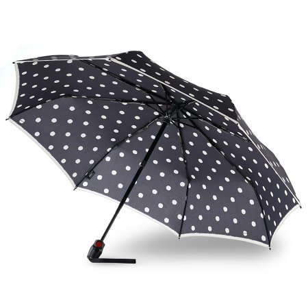 Зонт Knirps автомат T.200 Medium Duomatic DOT ART BLACK 95 3201 4901. Интернет магазин Гранд Багаж 