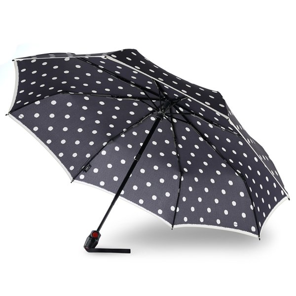 Зонт Knirps автомат T.200 Medium Duomatic DOT ART BLACK 95 3201 4901. Интернет магазин Гранд Багаж 