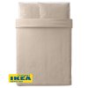 Еврокомплект постельного белья НАТЕСМИО светло-бежевый. IKEA стандарт и качество