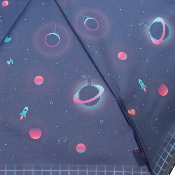 Зонт Knirps механический X.050 Rookie Manual MOONMEN REFLECTIVE 95 6050 8597. Интернет магазин Гранд Багаж 