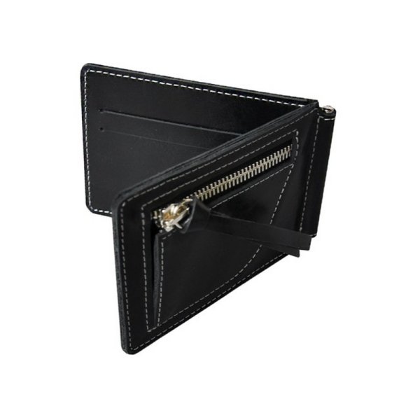 Зажим для денег из натуральной кожи Apache ОК-3-А/черный. Интернет магазин Гранд Багаж