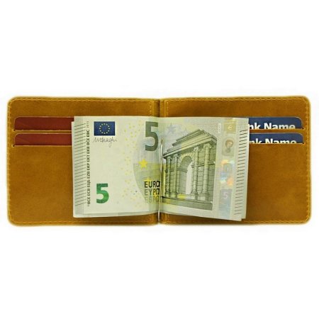 Зажим для денег PERSON OK-А Апачи желтый из натуральной кожи купить в интернет магазине Гранд Багаж