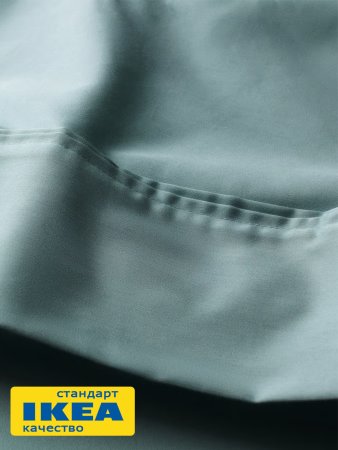 Простыня прямая НАТЕСМИО (ИКЕА NATTJASMIN) 150x260, темно-бирюзовый, сатин KL-17200291. Интернет магазин Гранд Багаж 