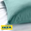 Наволочка НАТЕСМИО (ИКЕА НАТТЭСМИН) 50x70, серо-бирюзовый, сатин KL-30486627. Интернет магазин Гранд Багаж 