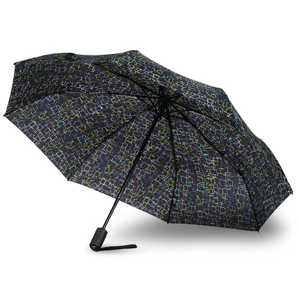 Зонт Knirps автомат A.200 Medium Duomatic CUBES BLACK 95 7201 8668. Интернет магазин Гранд Багаж 