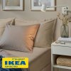 Простыня на резинке ЛАКЕНИЯ (ИКЕА LÄKEVÄNDEROT) 160х200, бежевый, лиоцелл KL-67353010. Интернет магазин Гранд Багаж 