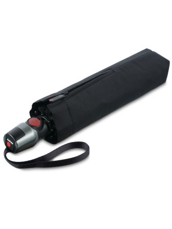 Зонт Knirps автомат T.200 Medium Duomatic BLACK WITH BLACK COATING 95 3201 10002. Интернет магазин Гранд Багаж 