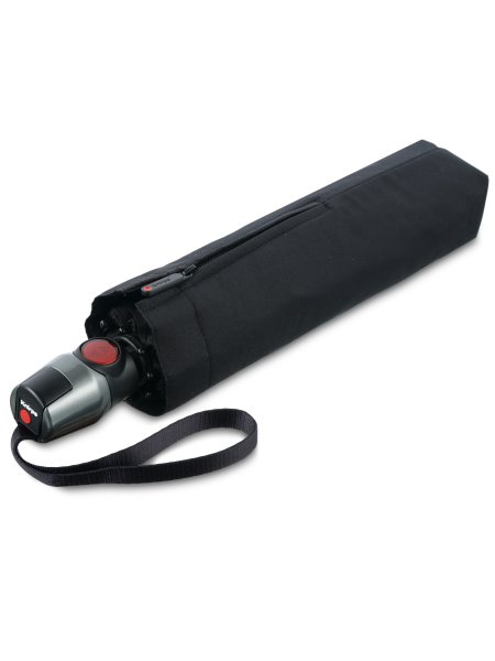 Зонт Knirps автомат T.200 Medium Duomatic BLACK WITH BLACK COATING 95 3201 10002. Интернет магазин Гранд Багаж 