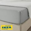 Простыня прямая ДВАЛИЯ (ИКЕА DVALA) 240х260, серый, миткаль KL-57209695. Интернет магазин Гранд Багаж 