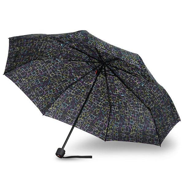 Зонт Knirps механический A.050 Medium Manual CUBES BLACK 95 7051 8668. Интернет магазин Гранд Багаж 