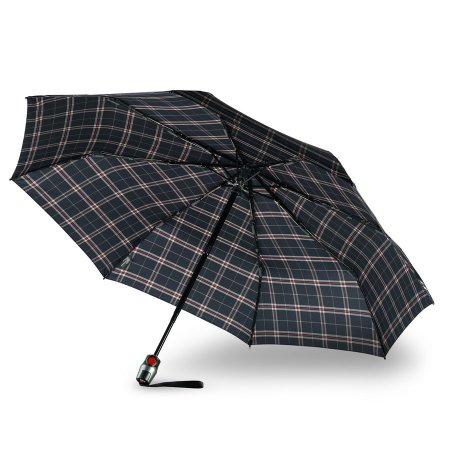 Зонт Knirps автомат T.200 Medium Duomatic CHECK NAVY 95 3201 5990. Интернет магазин Гранд Багаж 