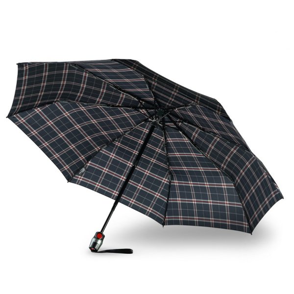 Зонт Knirps автомат T.200 Medium Duomatic CHECK NAVY 95 3201 5990. Интернет магазин Гранд Багаж 