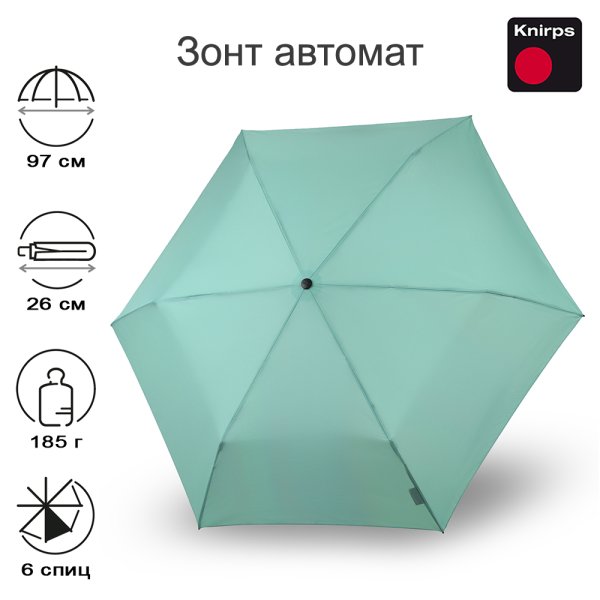 Зонт Knirps автомат U.200 Ultra Light Medium Duomatic MINT 95 2200 8806