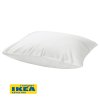 Наволочка НАТЕСМИО (ИКЕА НАТТЭСМИН) 50x70, белый, сатин KL-90343683