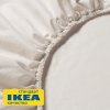 Простыня на резинке ДВАЛИЯ (ИКЕА DVALA) 140x200, светло-бежевый, миткаль KL-50356559. Интернет магазин Гранд Багаж 