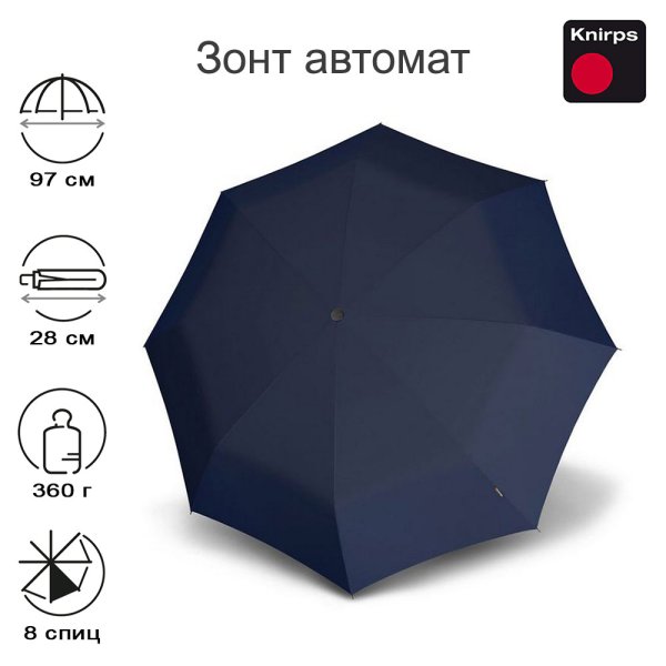 Зонт Knirps автомат TIMBER Duomatic NAVY 95 4230 1208
