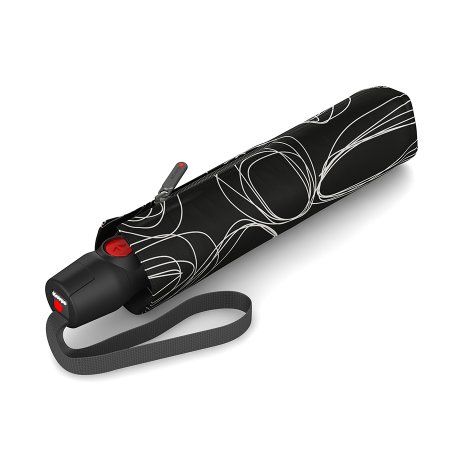 Зонт Knirps автомат T.200 Medium Duomatic PURE BLACK 95 3201 8780. Интернет магазин Гранд Багаж 