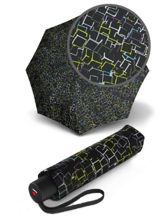Зонт Knirps механический A.050 Medium Manual CUBES BLACK 95 7051 8668. Интернет магазин Гранд Багаж 