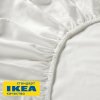 Простыня на резинке НАТЕСМИО (ИКЕА НАТТЭСМИН) 120x200, белый, сатин KL-30547602. Интернет магазин Гранд Багаж 