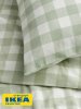 Пододеяльник 1,5-сп., наволочка ДАВИНИЯ (ИКЕА EKTANDVINGE) 150x200/50x70, светло-зеленый/клетка KL-67446367. Интернет магазин Гранд Багаж 