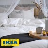 Пододеяльник 2-сп., 2 наволочки ЭНЛИЛИЯ (ИКЕА ÄNGSLILJA) 200x200/50x70, белый, бязь KL-54236942. Интернет магазин Гранд Багаж 
