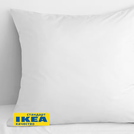 Наволочка УЛЬВИДОРО (ИКЕА УЛЛЬВИДЕ) 70x70, белый, поплин, лиоцелл KL-30500305. Интернет магазин Гранд Багаж 