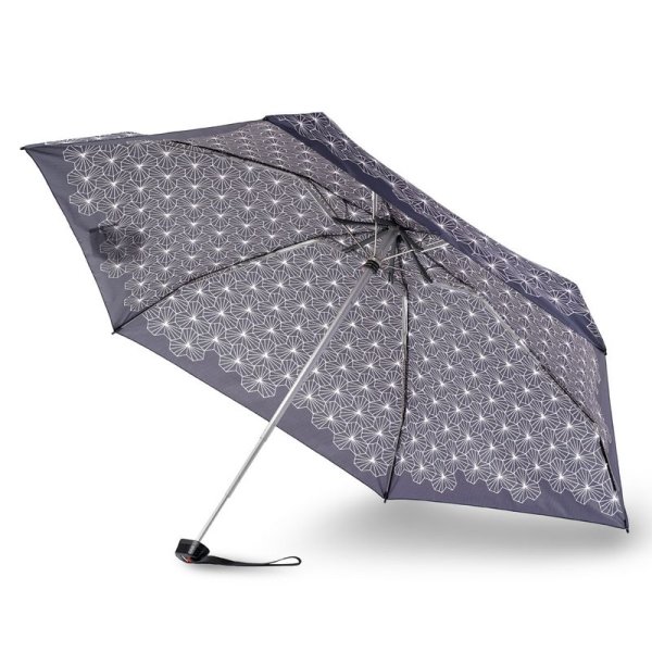 Зонт Knirps механический TS.010 Slim Small Manual LOTUS BLACK 95 4010 4800. Интернет магазин Гранд Багаж 