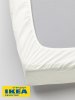 Простыня на резинке УЛЬВИДОРО (ИКЕА УЛЛЬВИДЕ) 120x200, белый, поплин KL-10345346. Интернет магазин Гранд Багаж 