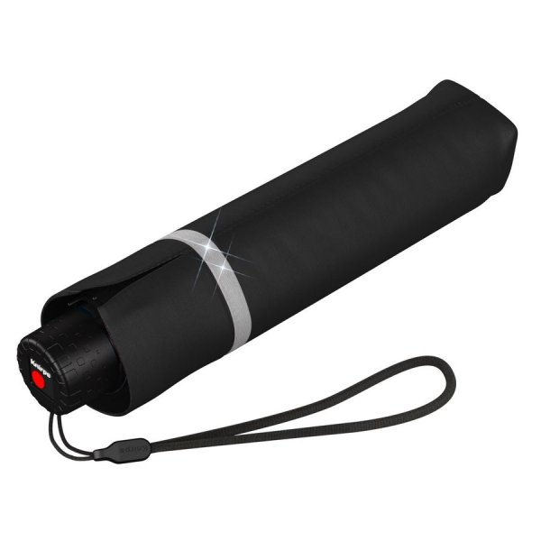 Зонт Knirps механический X.050 Rookie Manual BLACK REFLECTIVE 95 6050 1000-uc. Интернет магазин Гранд Багаж 