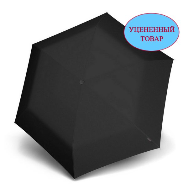 Зонт Knirps механический AS.050 Slim Small Manual BLACK 95 9050 1000-uc1