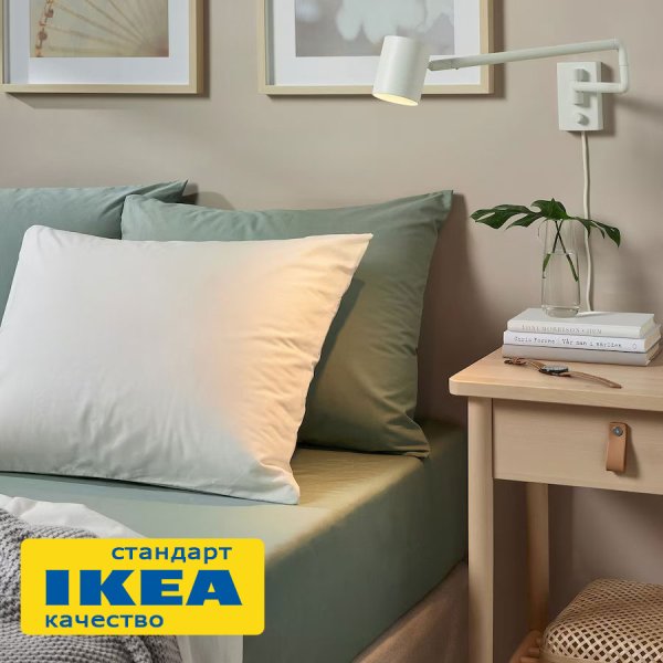 Простыня на резинке 140x200, зеленая ViGrand УЛЬВИДОРО. Интернет магазин Гранд Багаж  Простыня на резинке 140x200, зеленая ViGrand УЛЬВИДОРО