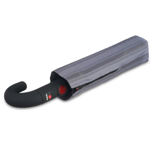 Зонт Knirps автомат T.260 Medium Duomatic Crook Handle 2LINE UP STONE ECOREPEL 95 3260 8498. Интернет магазин Гранд Багаж 