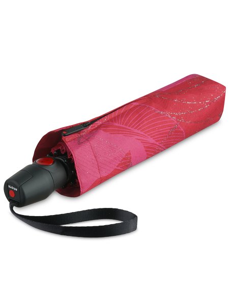 Зонт Knirps автомат T.200 Medium Duomatic GARDEN SCARLET WITH GLITTER PRINT 95 3201 8779. Интернет магазин Гранд Багаж 
