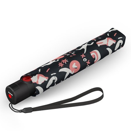 Зонт Knirps автомат U.200 Ultra Light Medium Duomatic EMBRACING BLACK 95 2200 8673. Интернет магазин Гранд Багаж 